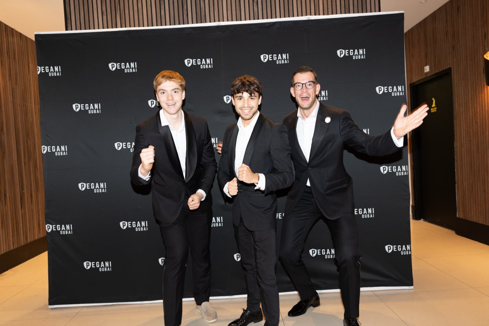 Het team op het Pegani Dubai-event