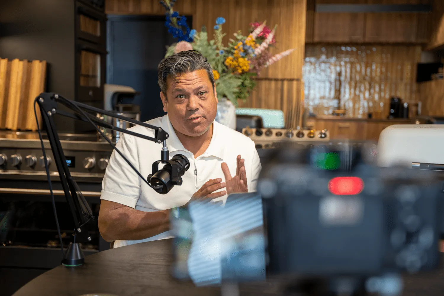 Podcast opname setup