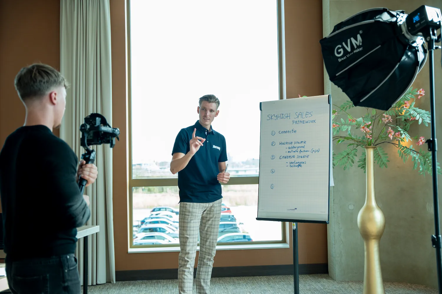 Presentatie opname met flipover